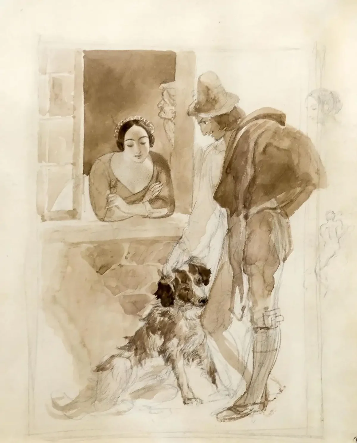 Карл Брюллов акварели Италия