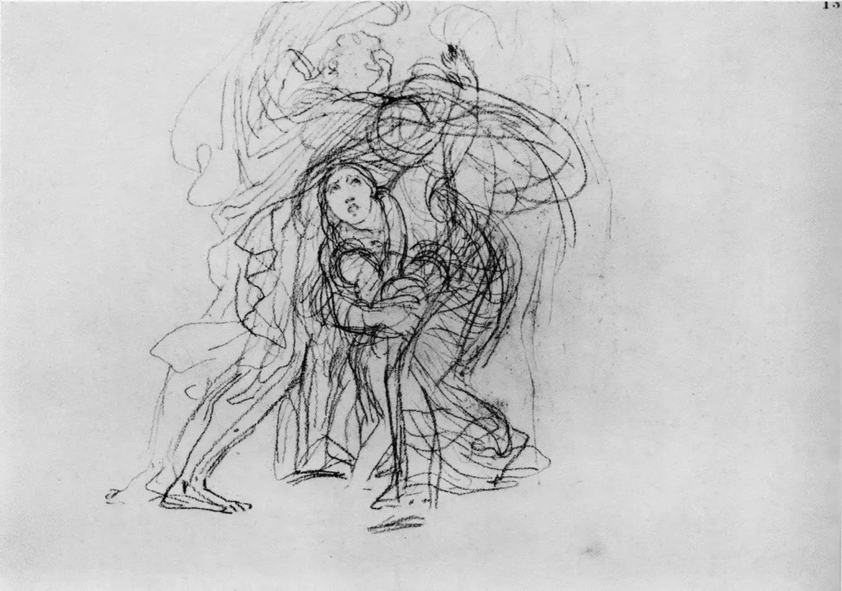 Эскизы картины последний день Помпеи