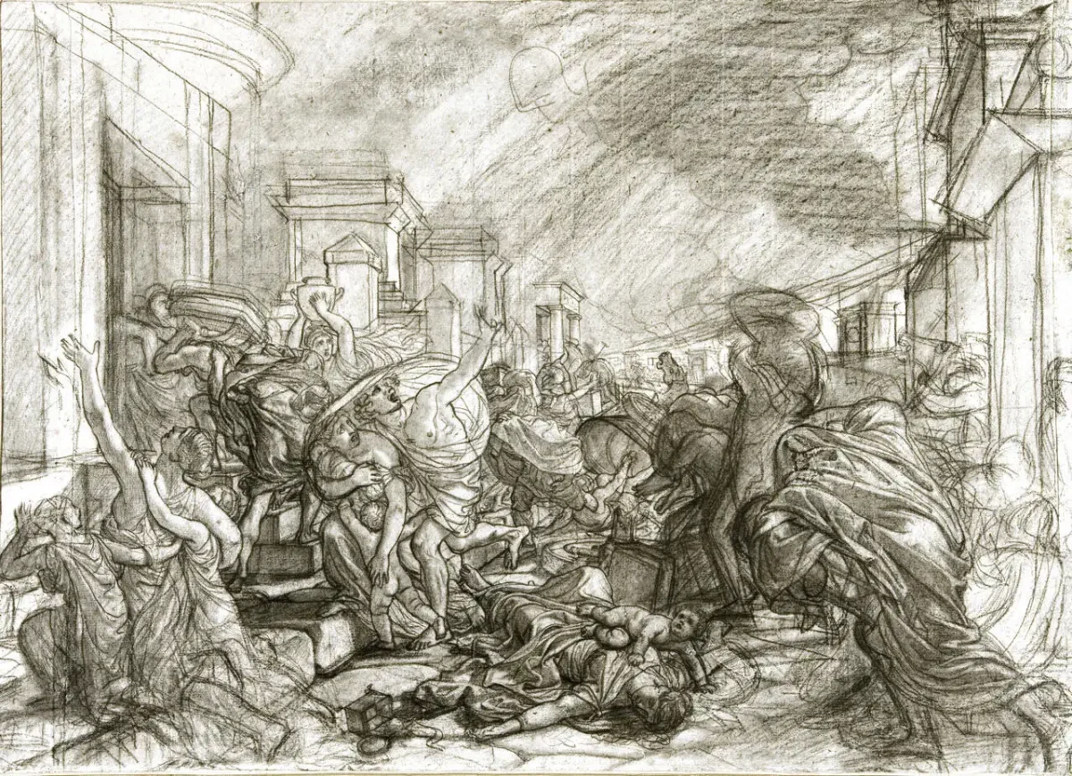 Карл Брюллов последний день Помпеи Наброски