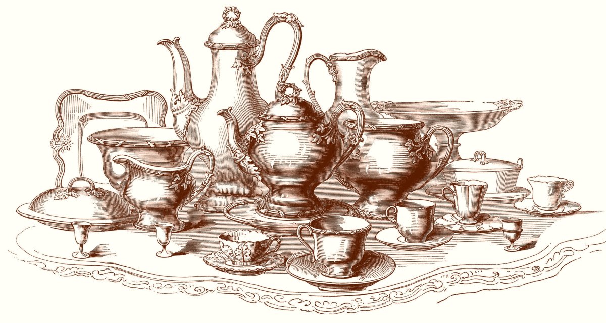 Монохром для декупажа кухня