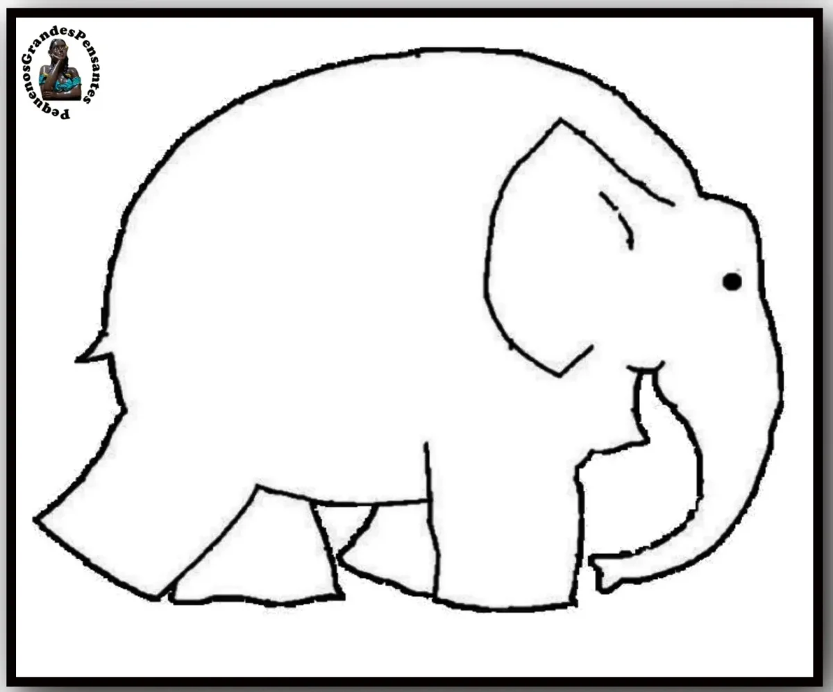 Слон из бумаги шаблоны для вырезания