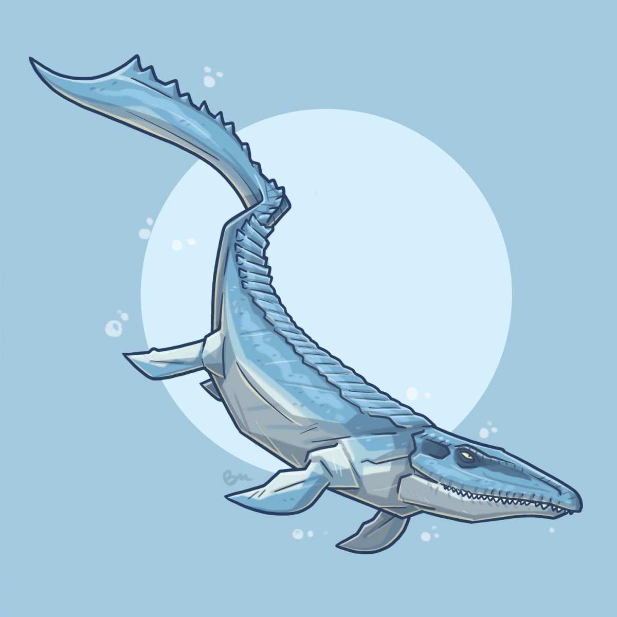 Раскраски динозавры Мозазавр