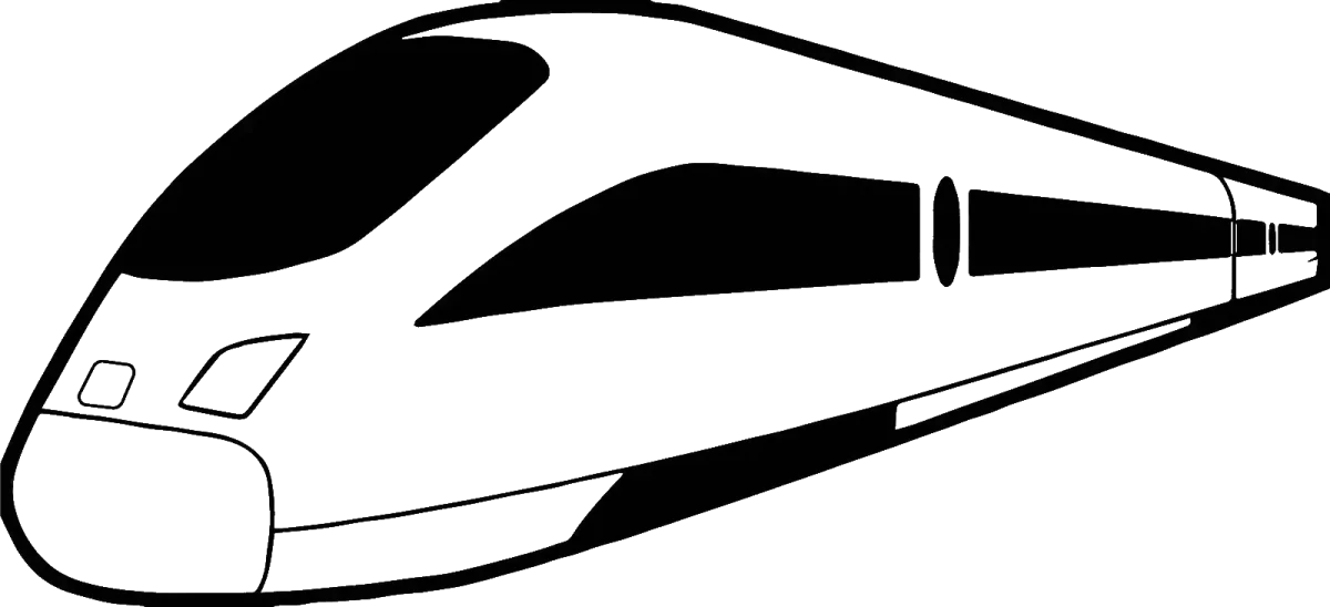 Сапсан поезд разукрашка