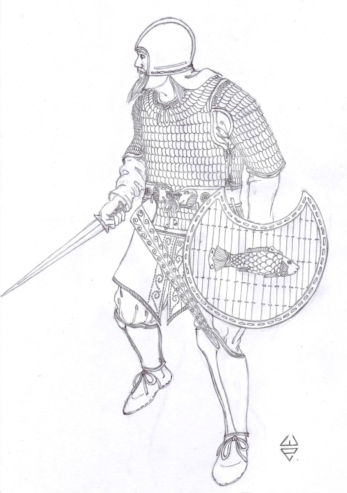 Скифы раскраска