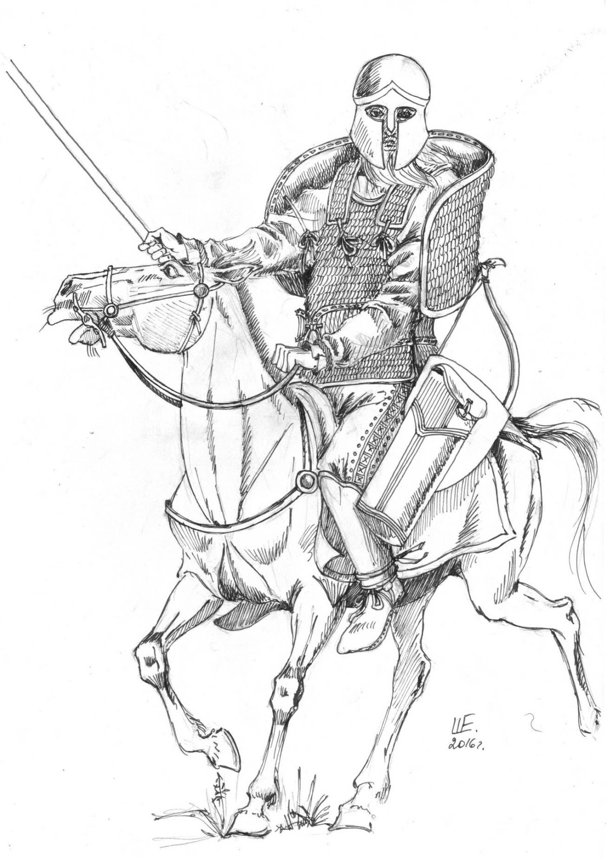 Рисунок Горелика гунну