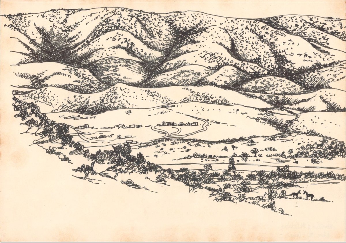 В деревне. Раскраска