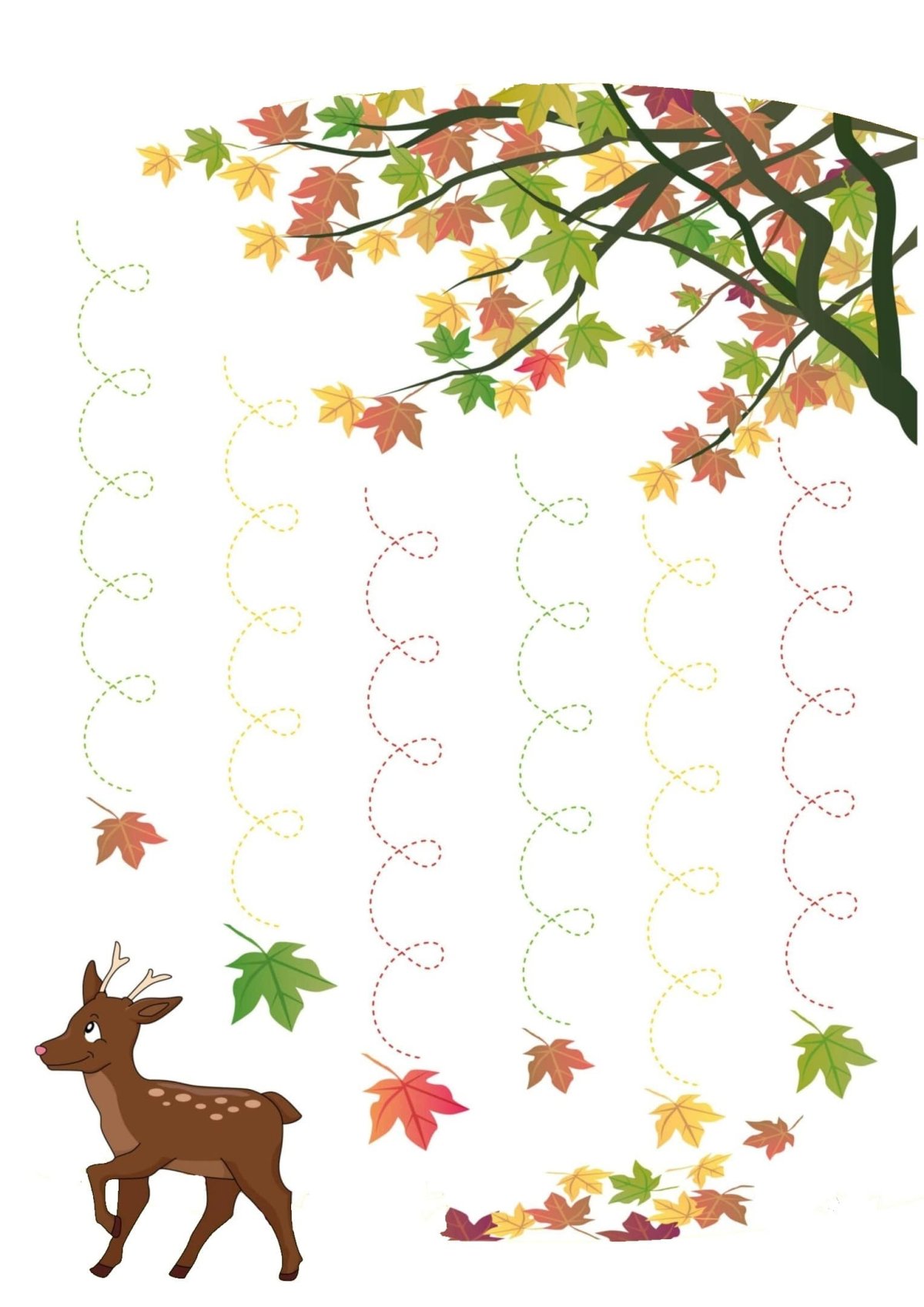 Пальчиковая раскраска осень