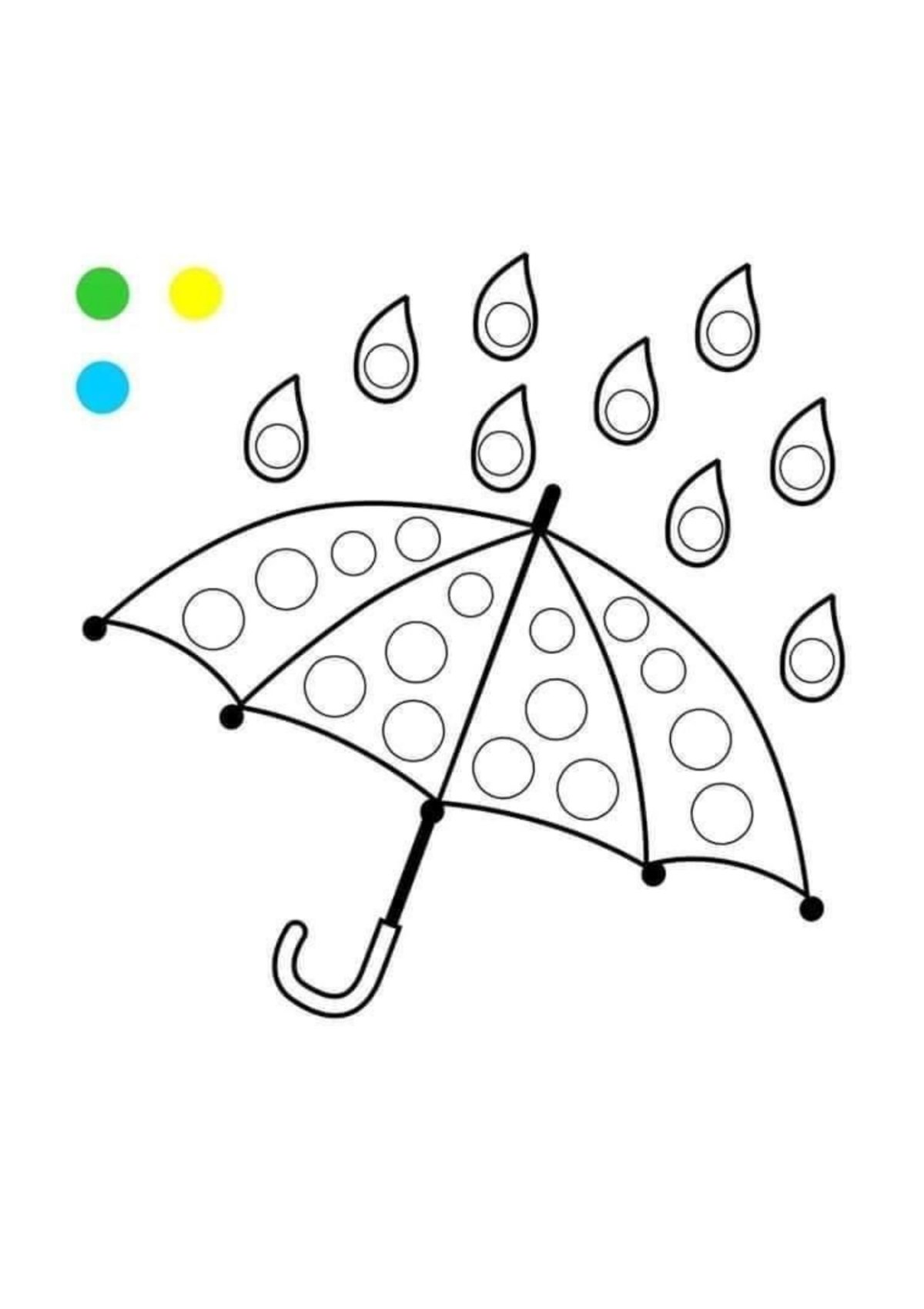 Рисование пальчиками осеннее дерево