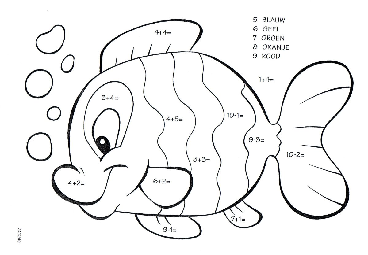 Математика для дошкольников разукрашка