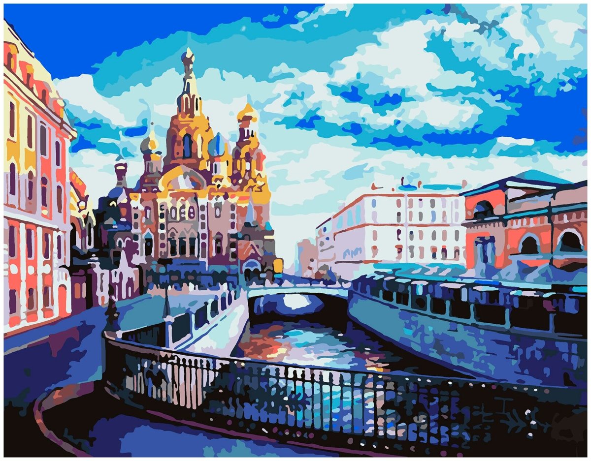 Картина храм Спаса на крови Питер