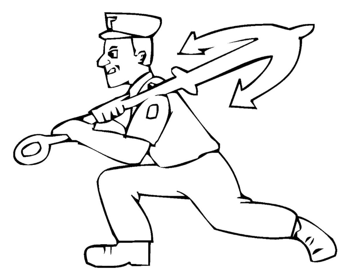 Капитан матрос векторный