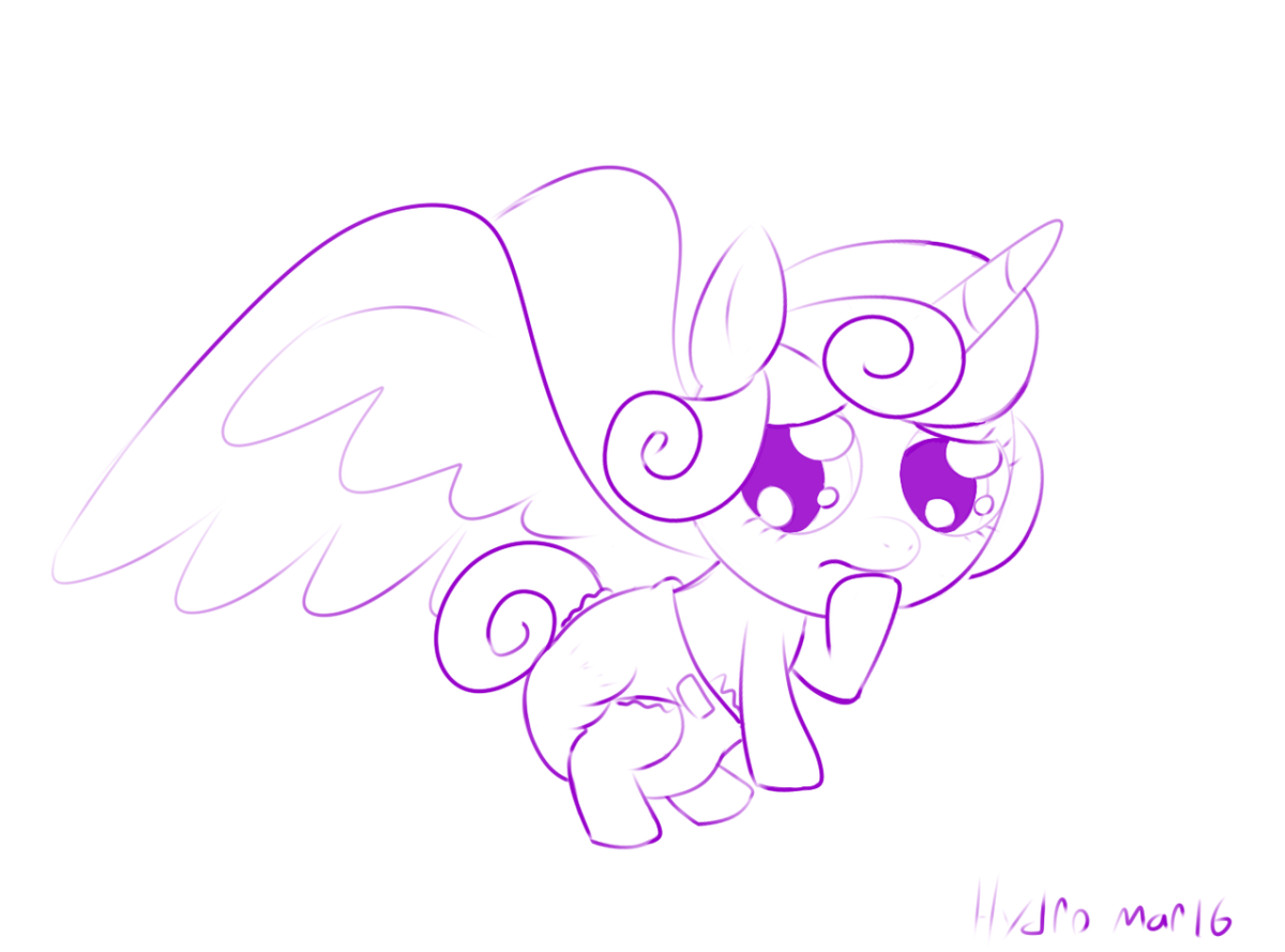 Раскраска пони Фларри Харт