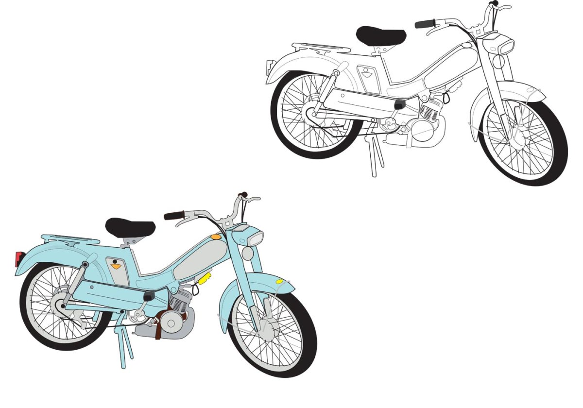 Honda Steed рисунок