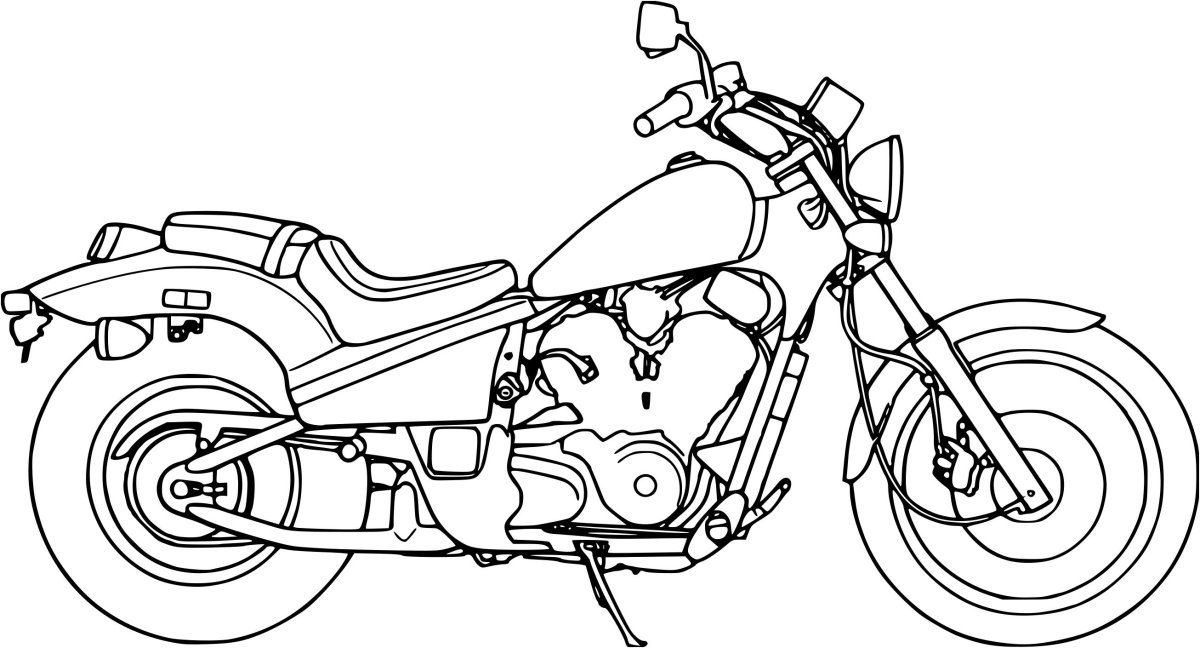 Мопед рисунок карандашом