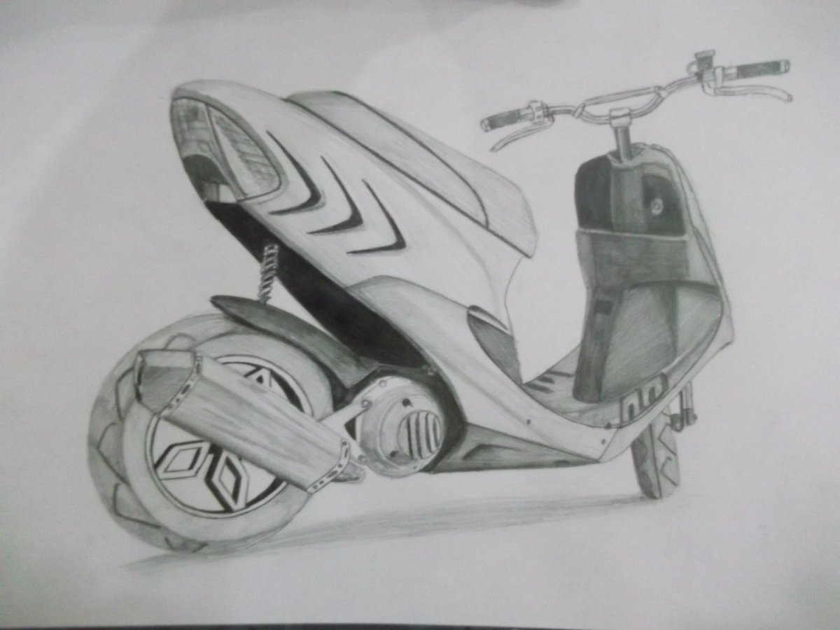 Вектор мопед Дельта