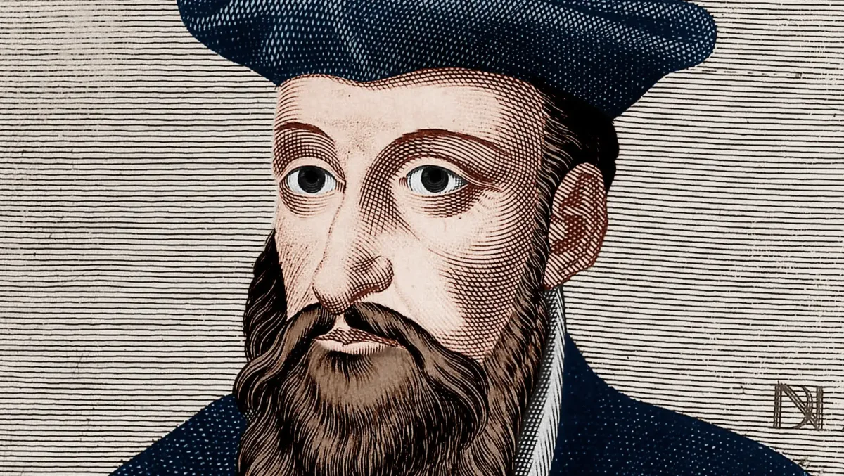 Нострадамус рисунок вектор