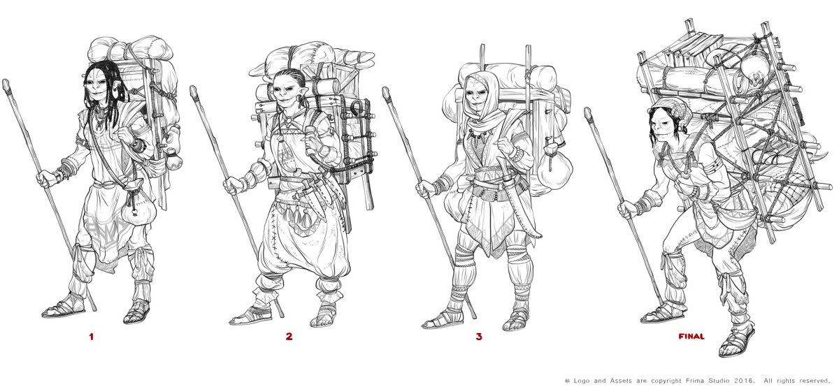 Рисунок карандашом фэнтези средневековье пехота орки