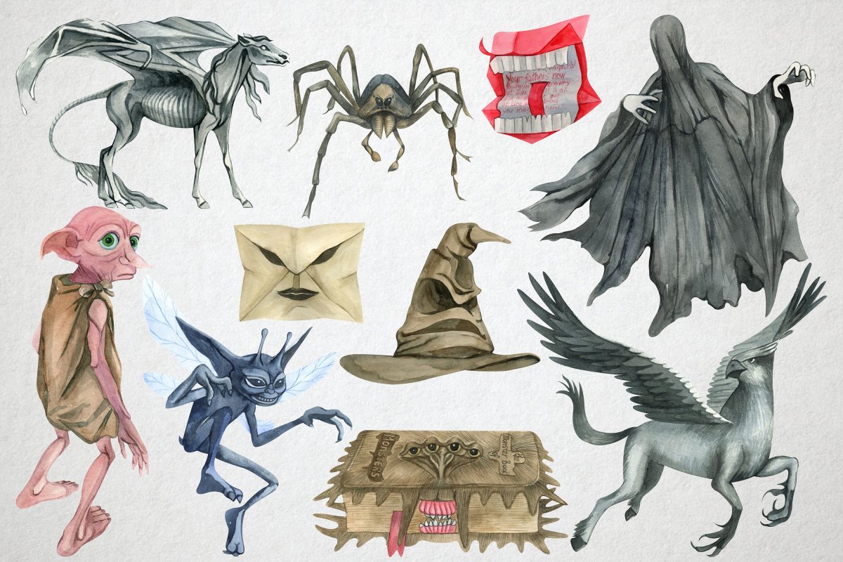 Гарри Поттер Чиби животные