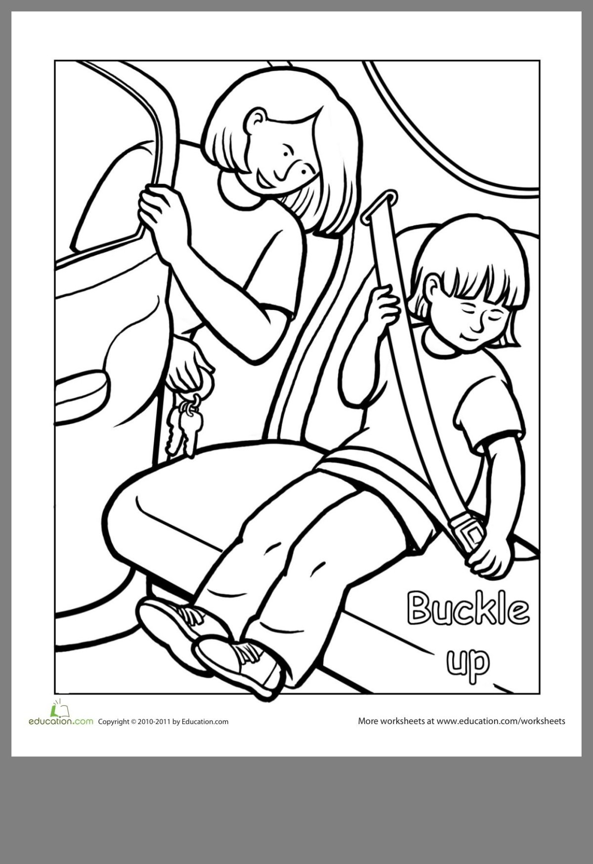 Раскраска ПДД