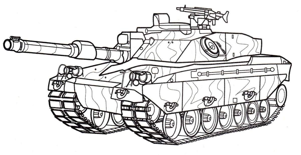 Раскраски танка fv215b