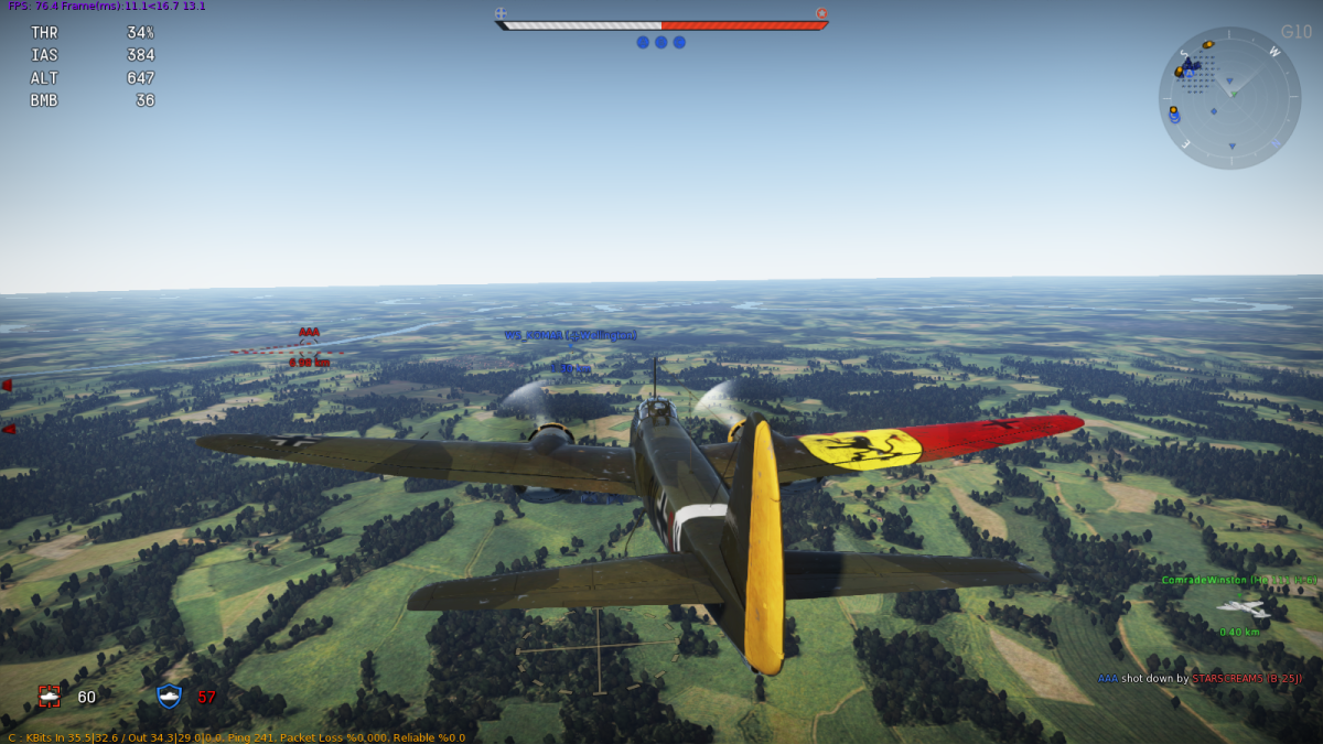 War Thunder меню