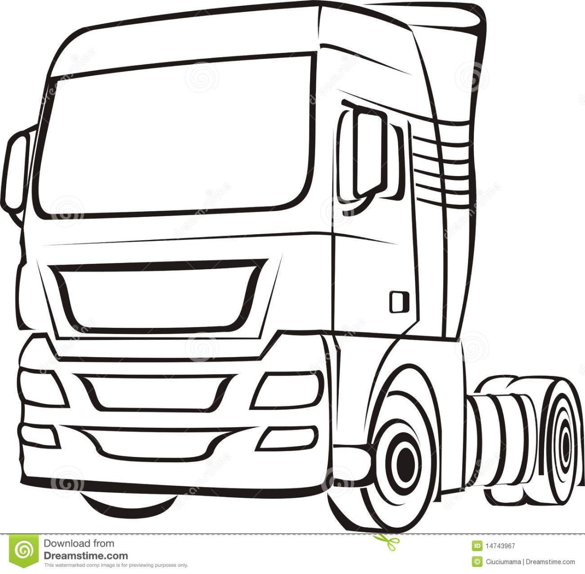 Крутые Грузовики раскраска