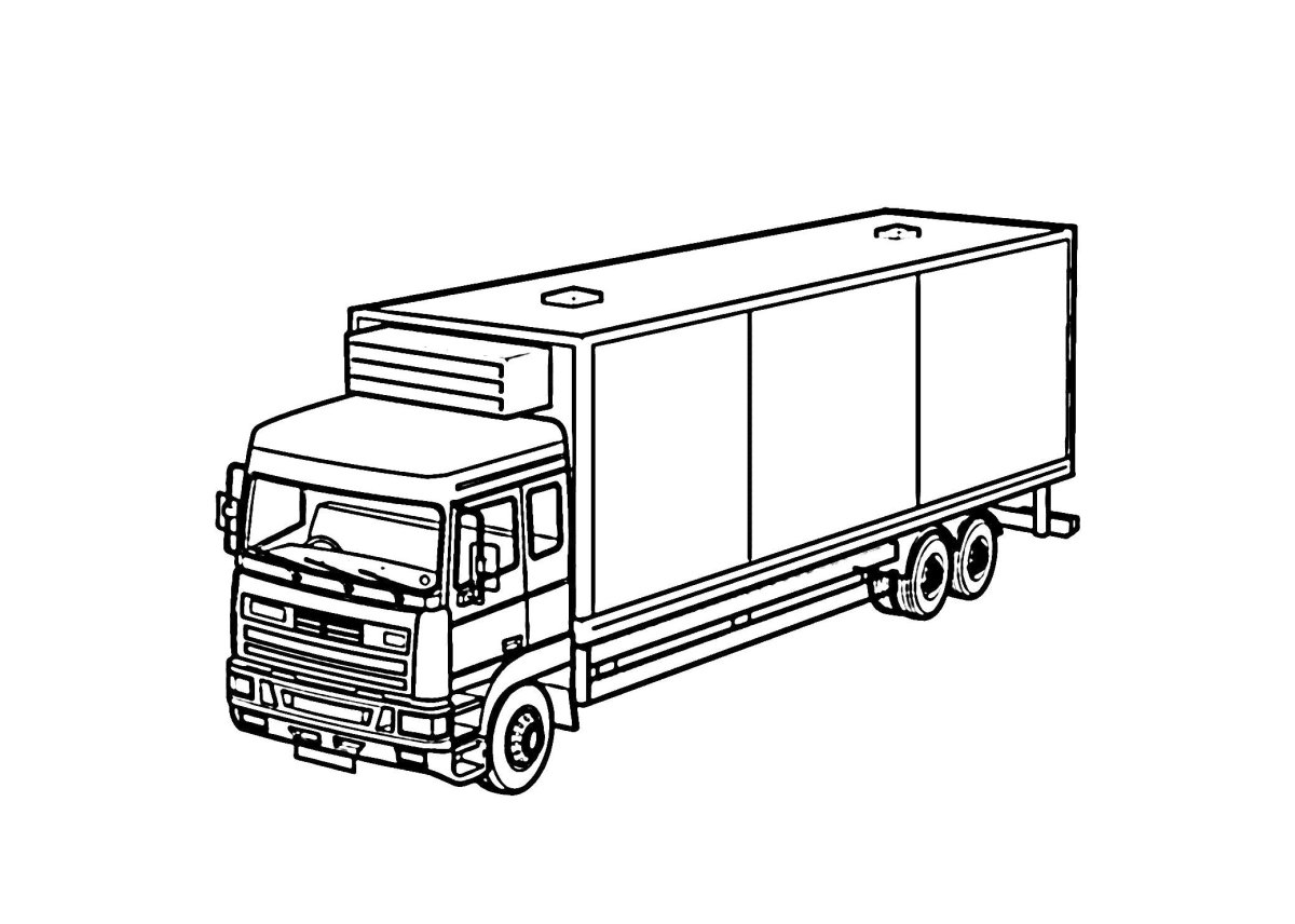 КАМАЗ 5490 раскраска