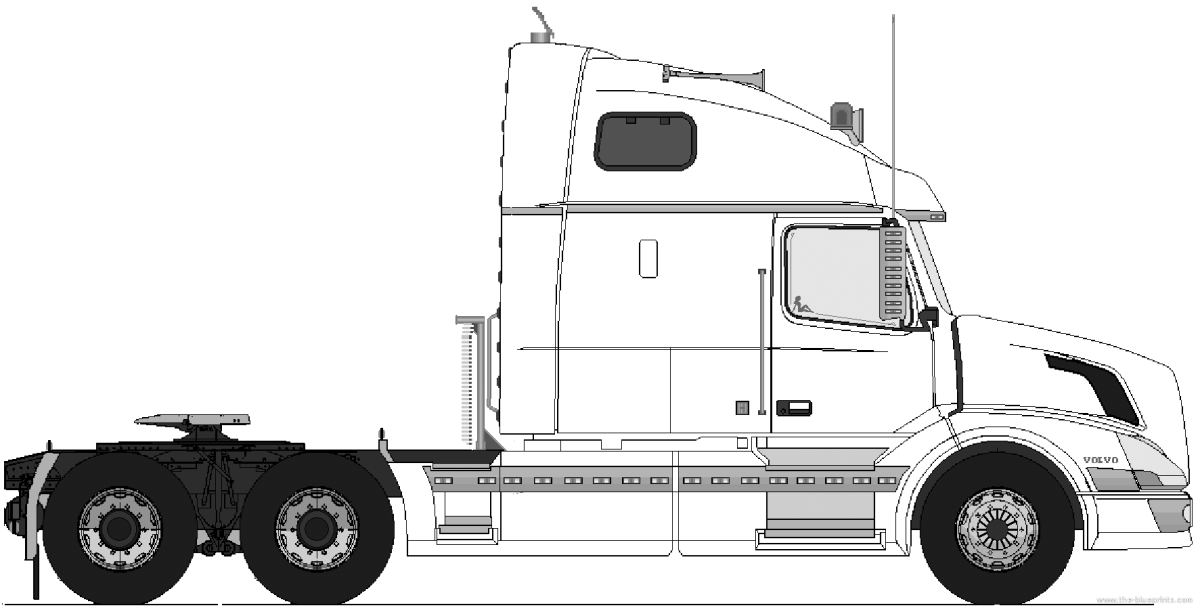 Раскраска грузовик Volvo fh12