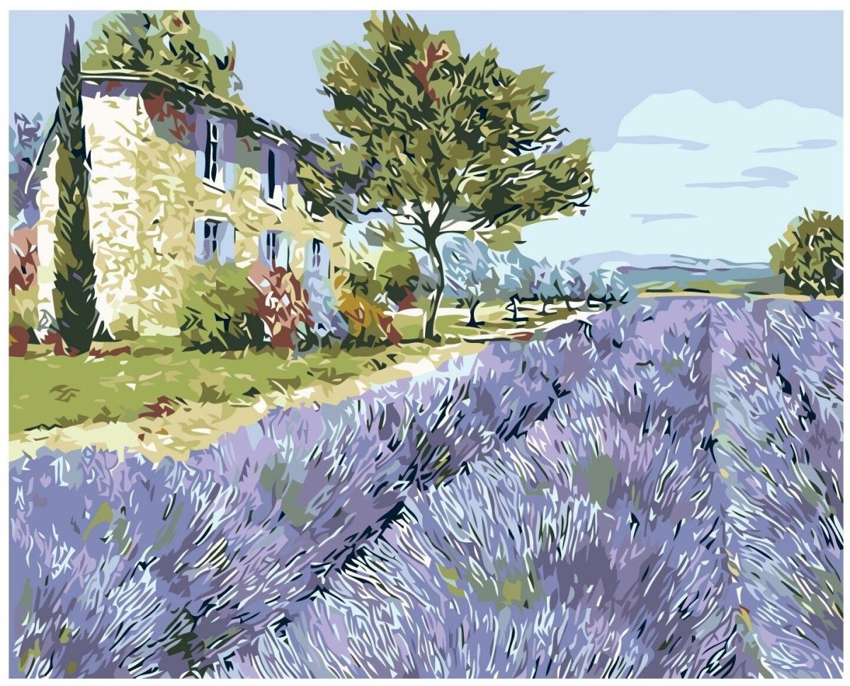 Картина по номерам Лавандовое поле