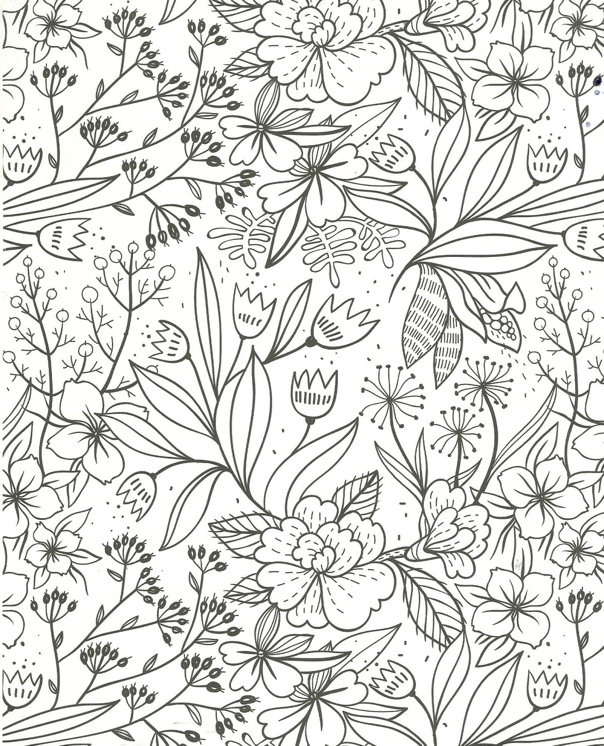 Красивый принт раскраска