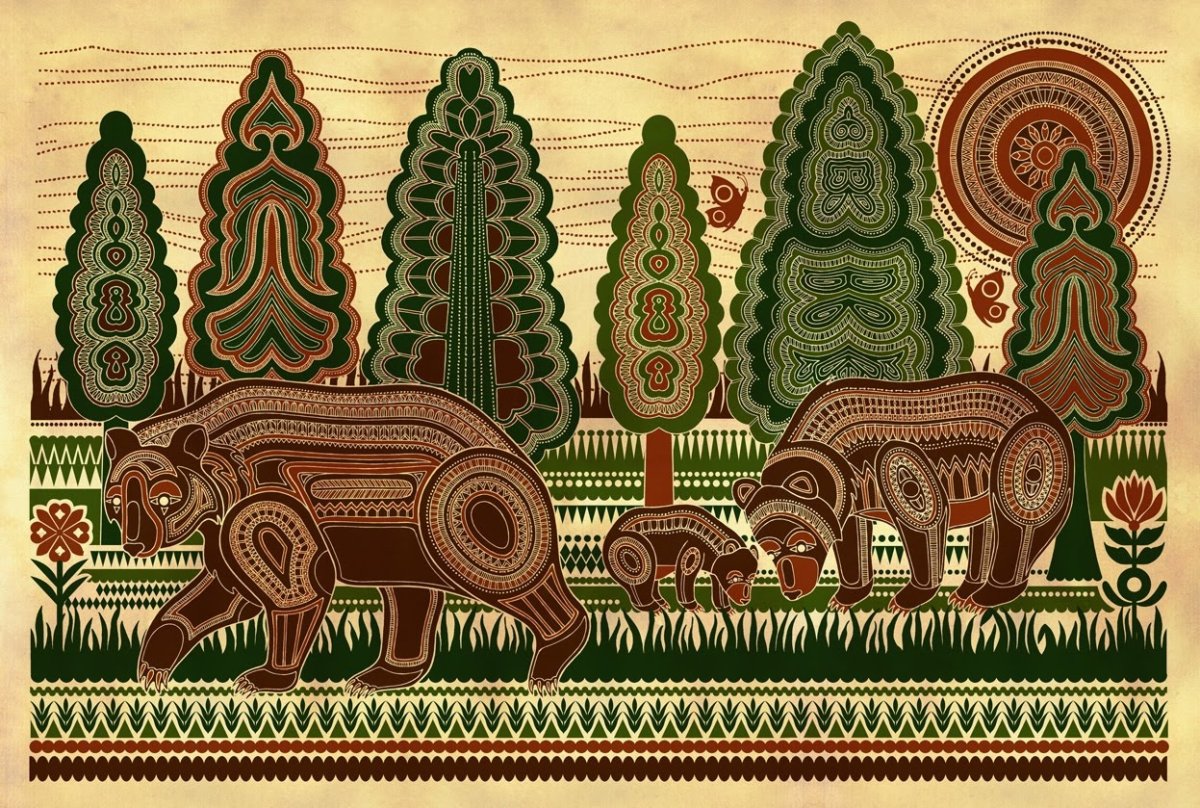 Ивановская в и орнаменты древней Америки