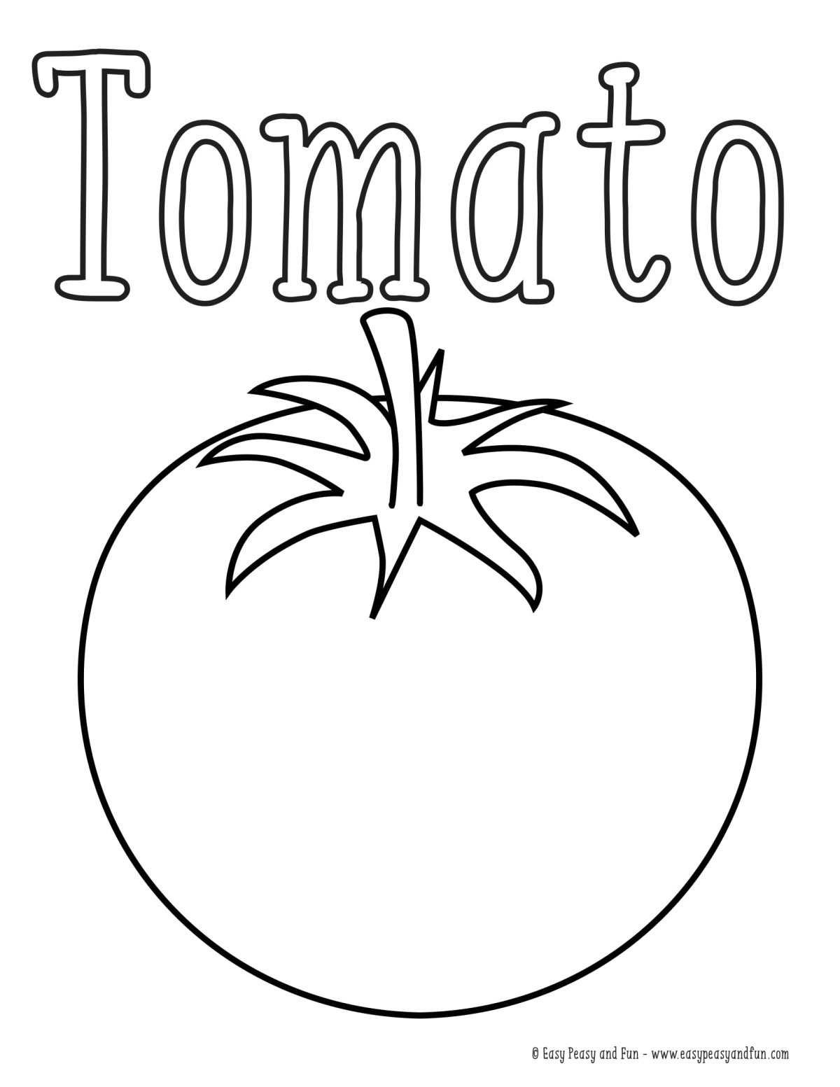 Tomato раскраска английский