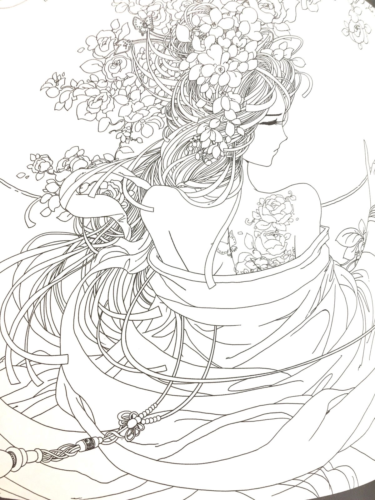 Раскраски в японском стиле