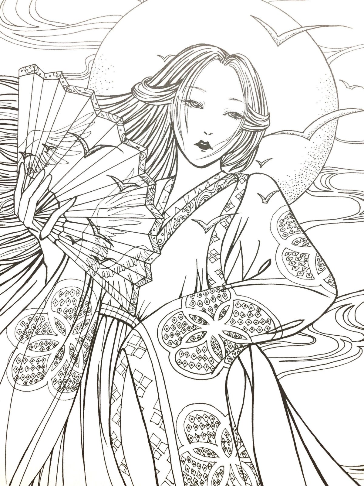 Раскраски в японском стиле