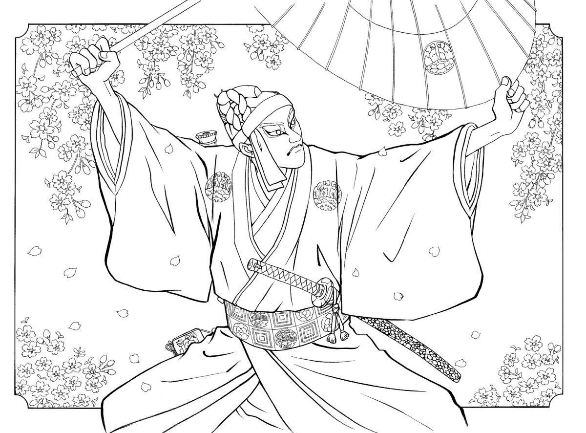 Эксмо / японский театр Кабуки.