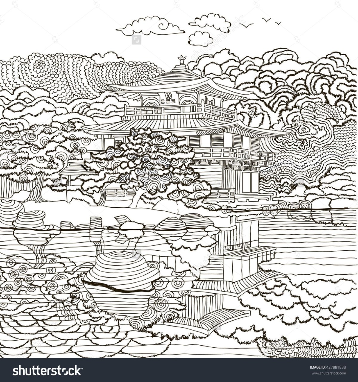 Японские раскраски антистресс