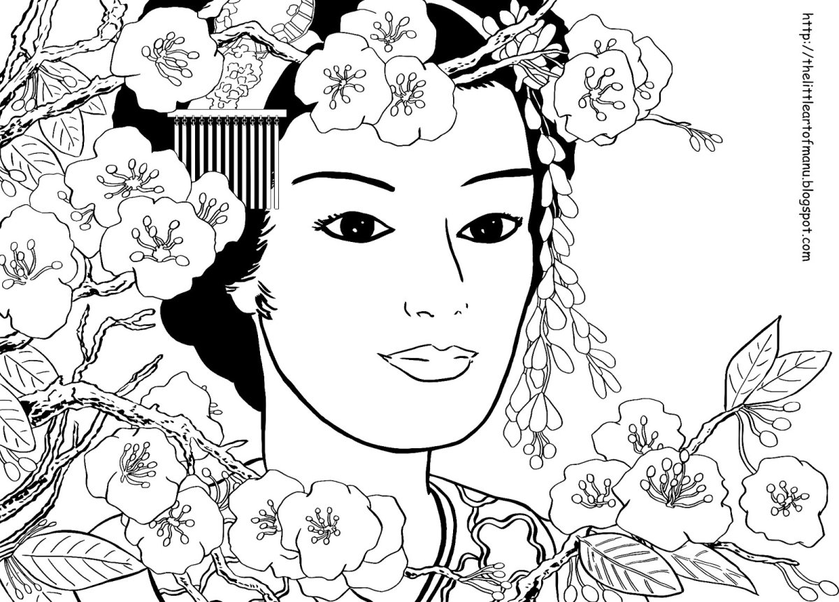 Раскраска Япония