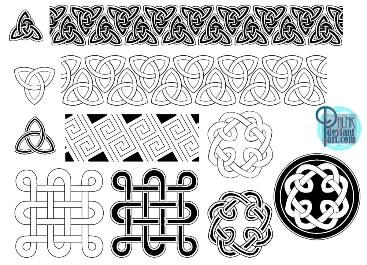 Скандинавский орнамент в полосе