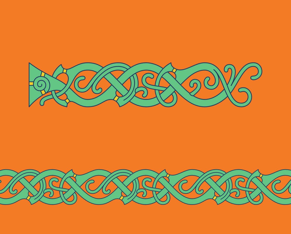 Кельтский орнамент в полосе