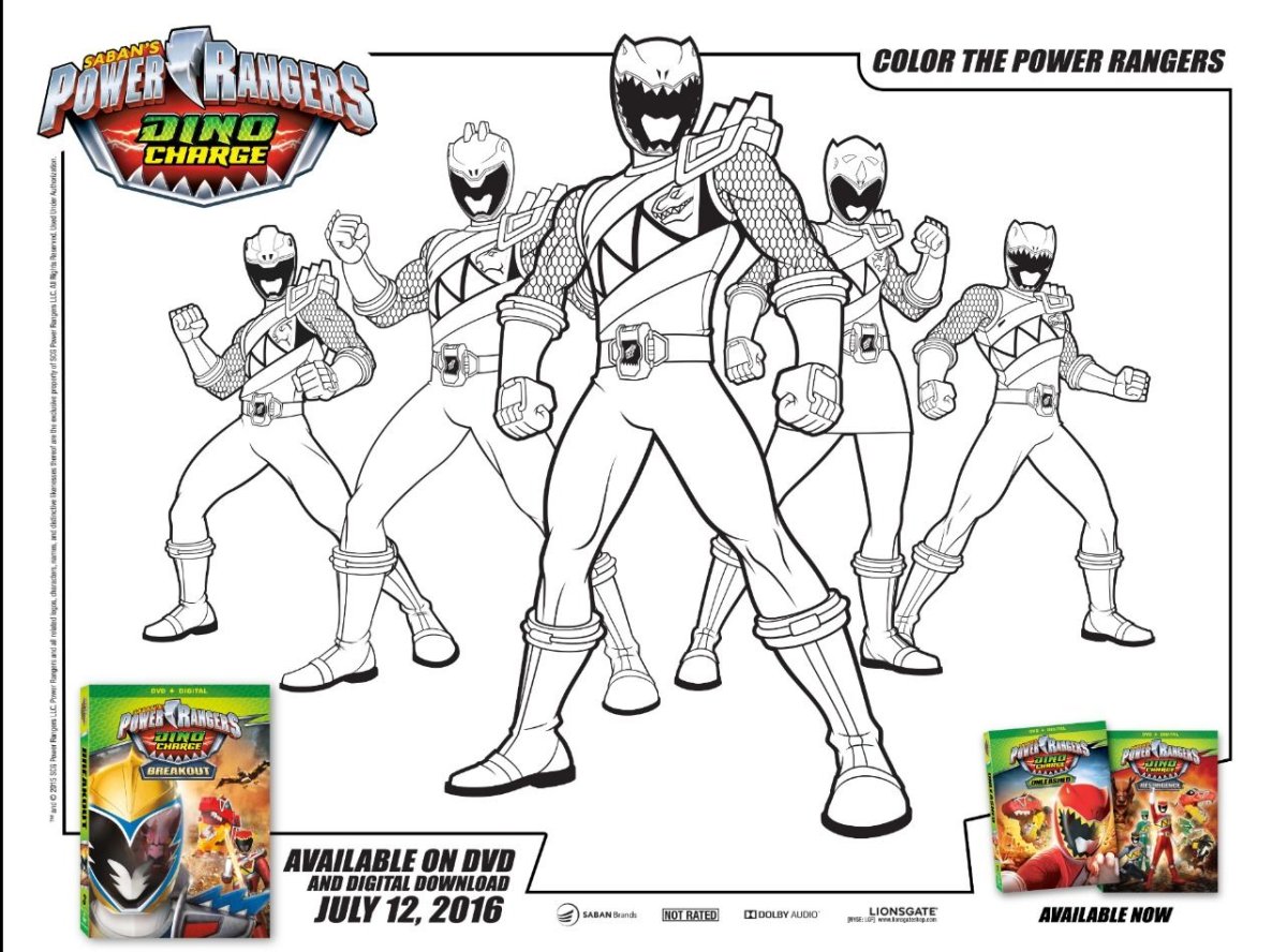 Раскраски рейнджеры Самураи