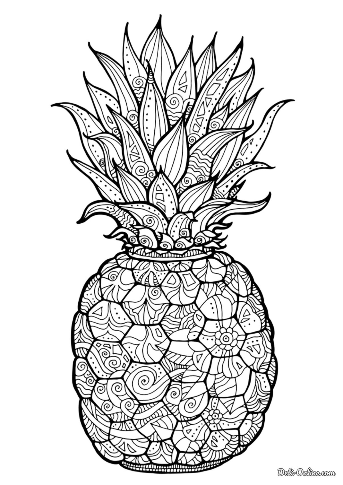 Зентангл ананас