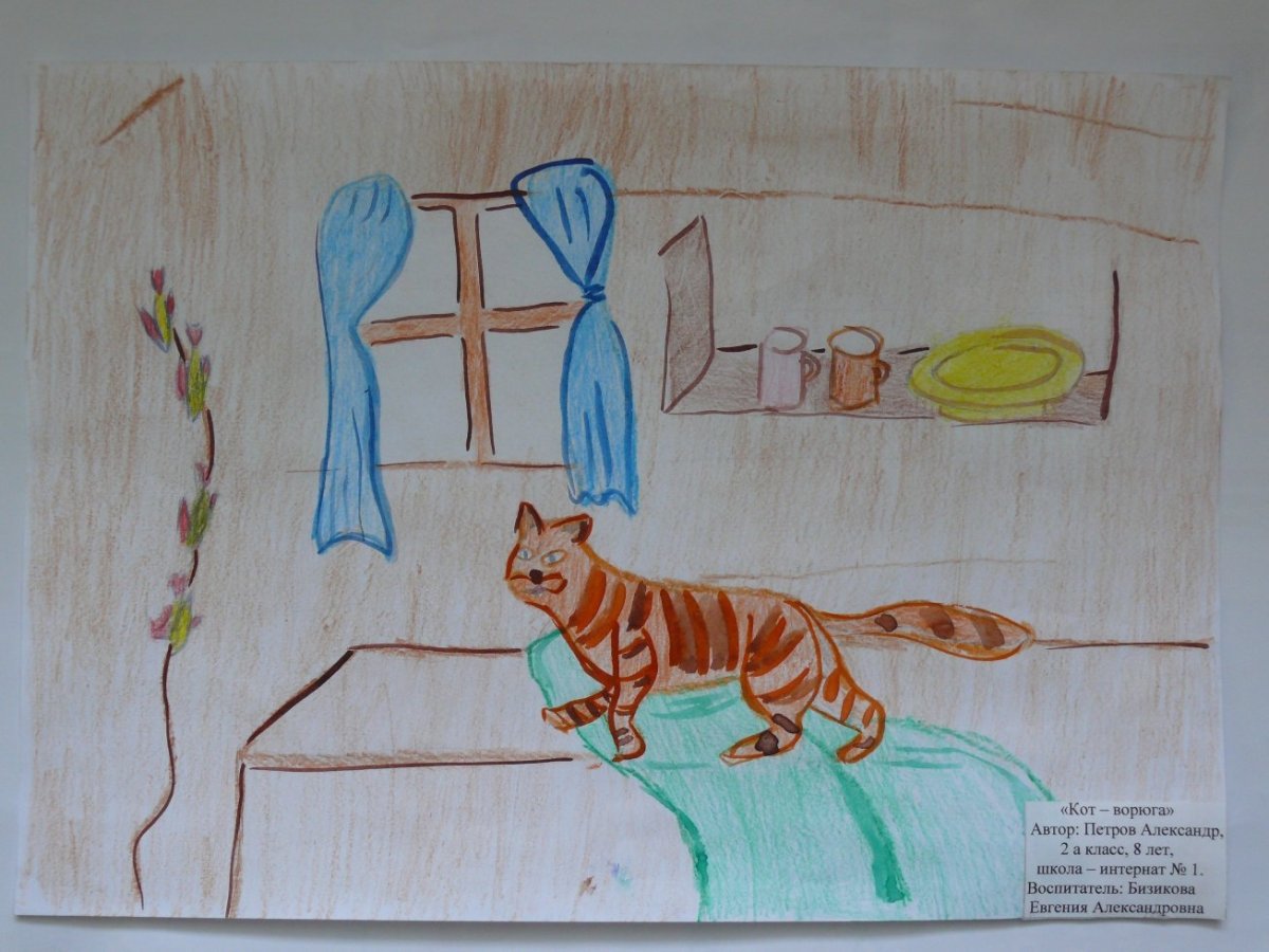 Кот ворюга раскраска