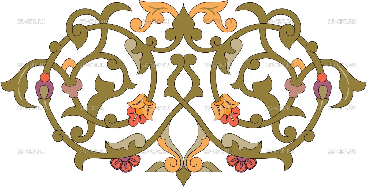 Цветочно растительный орнамент