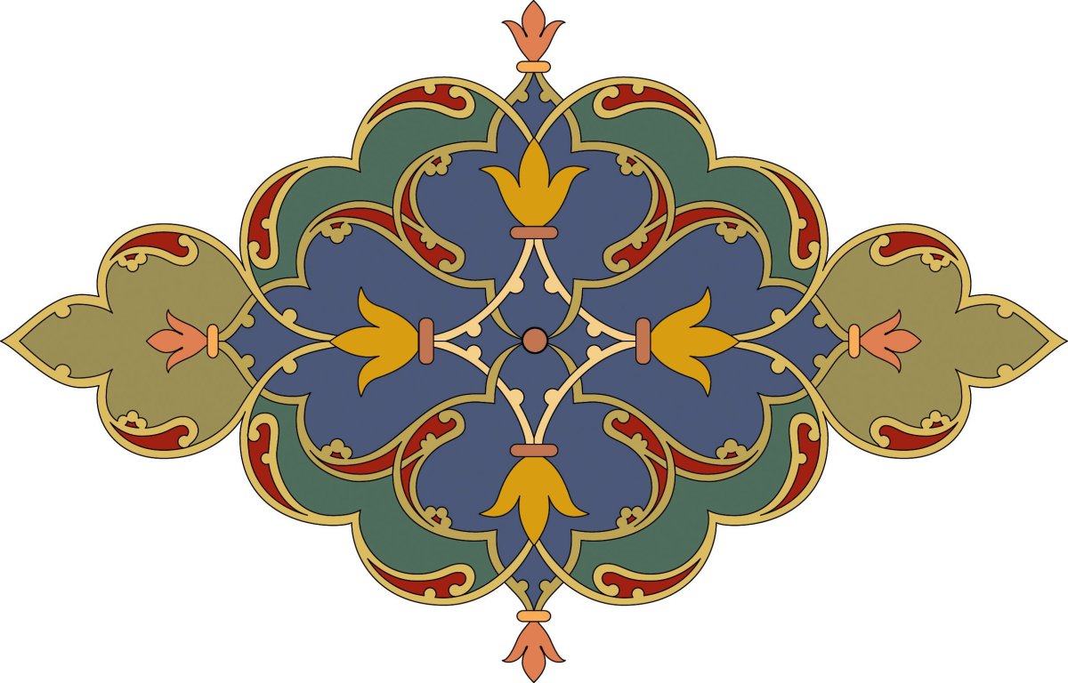 Восточный растительный орнамент