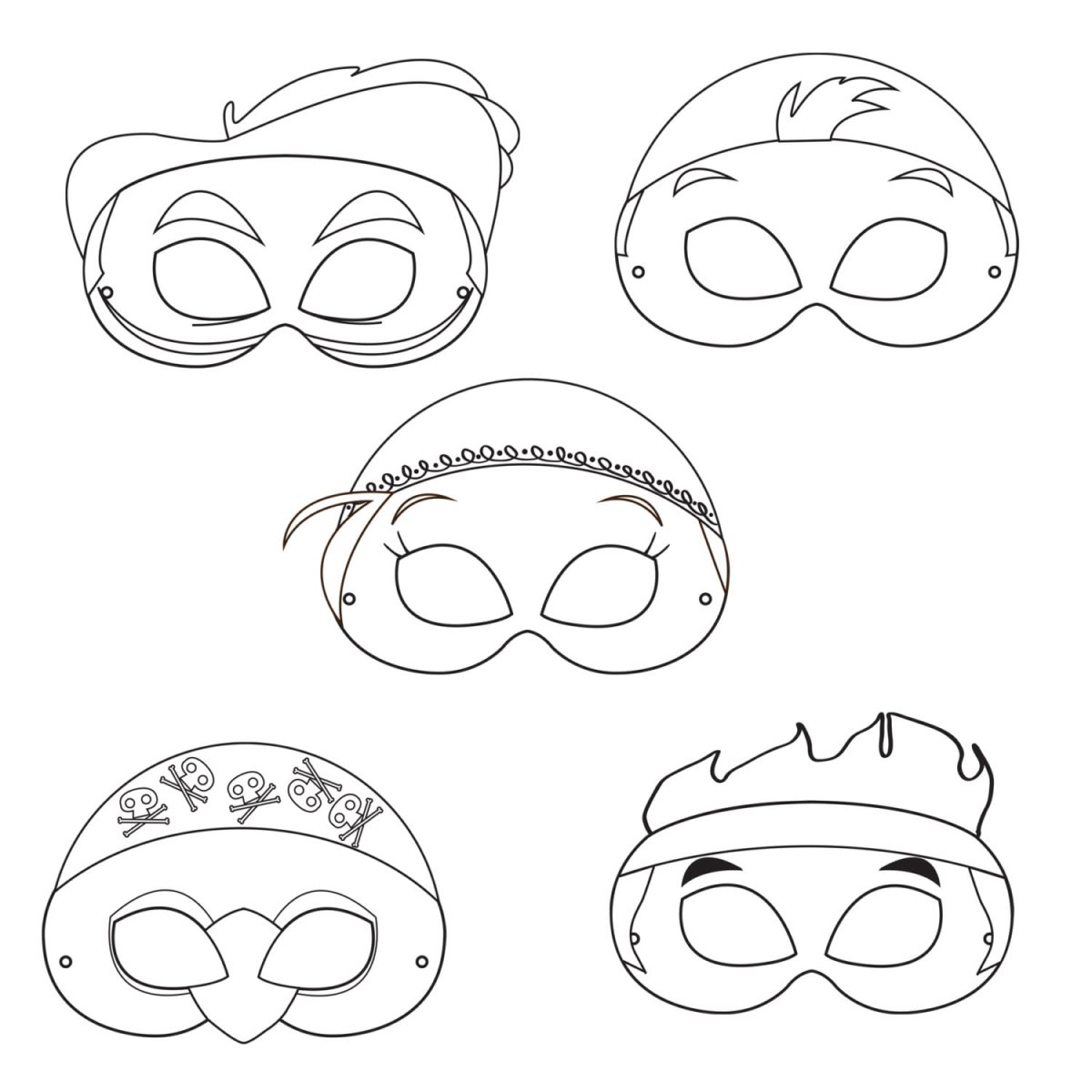 Костюм пирата раскраска