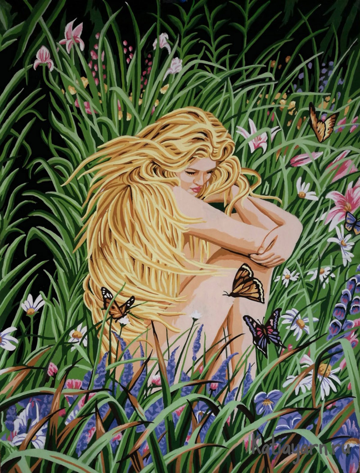 Канва жесткая с рисунком