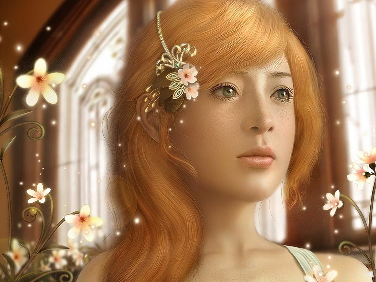 Волшебница с рыжими волосами