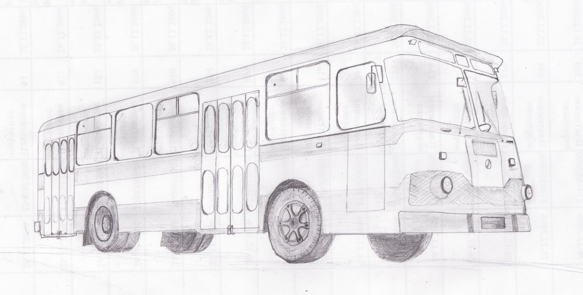 Раскраска автобус Мерседес