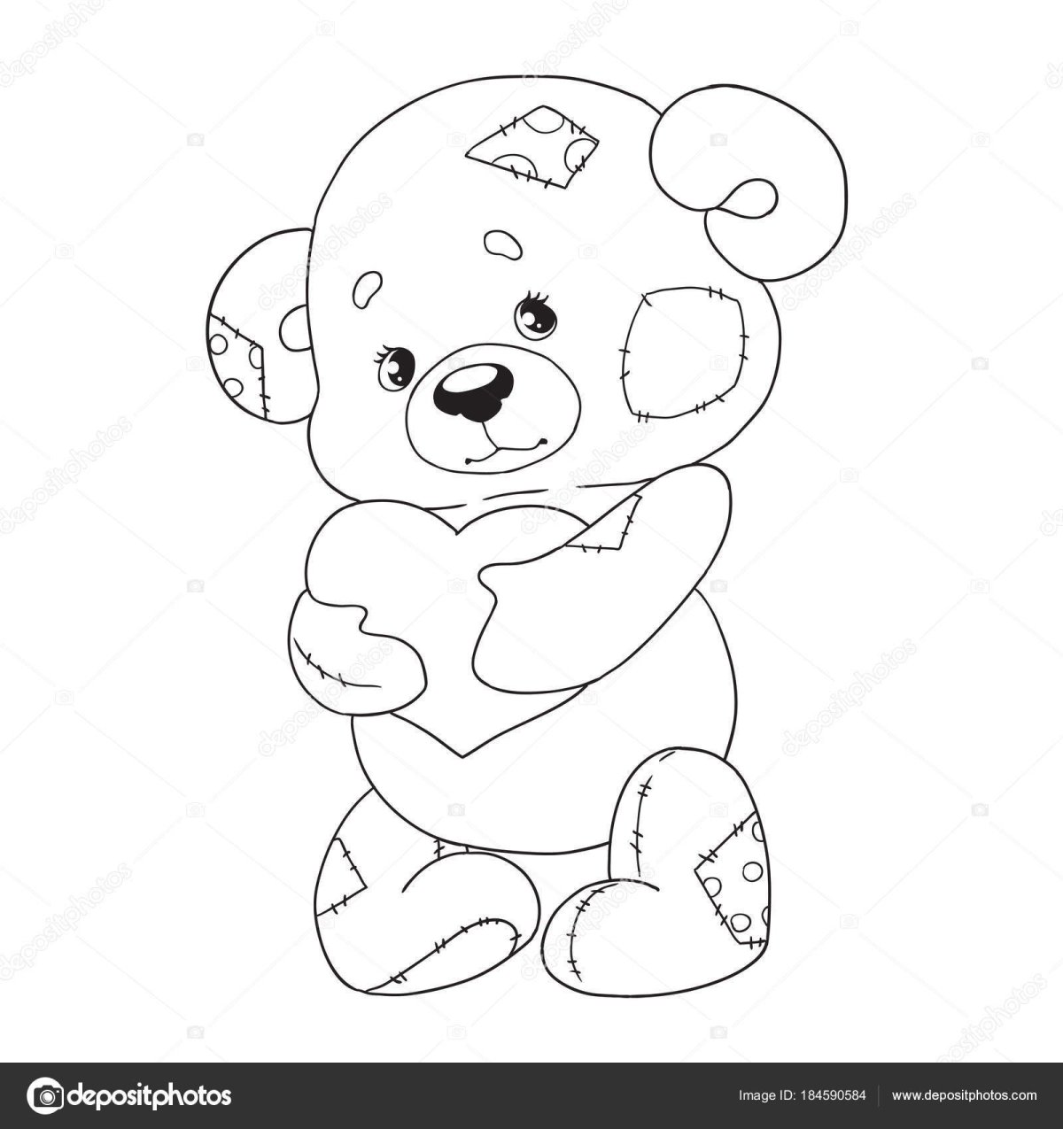 Bear Heart Defense раскраска