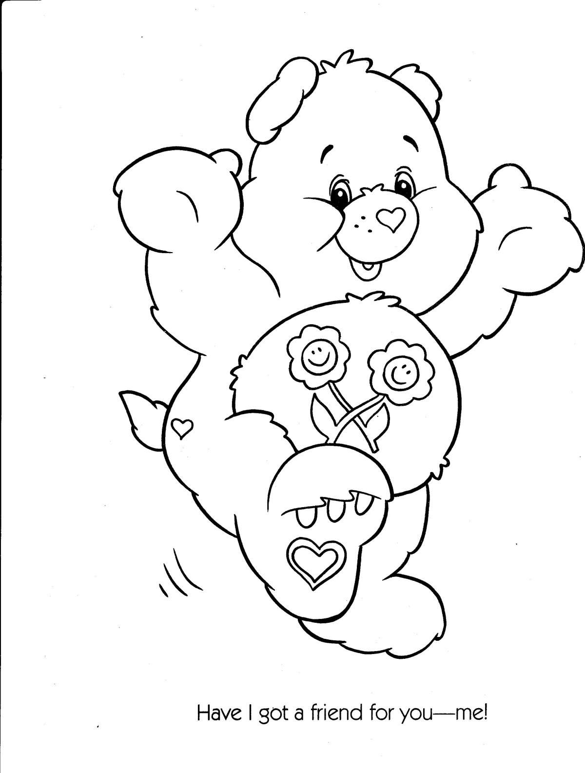 Раскраска мишка с сердечком